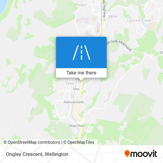 Ongley Crescent map