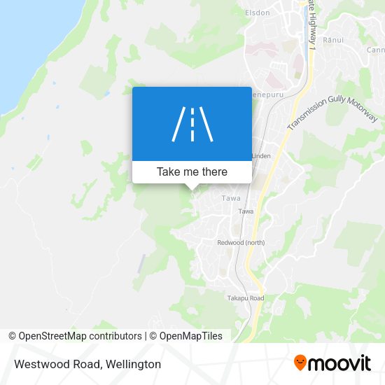 Westwood Road map