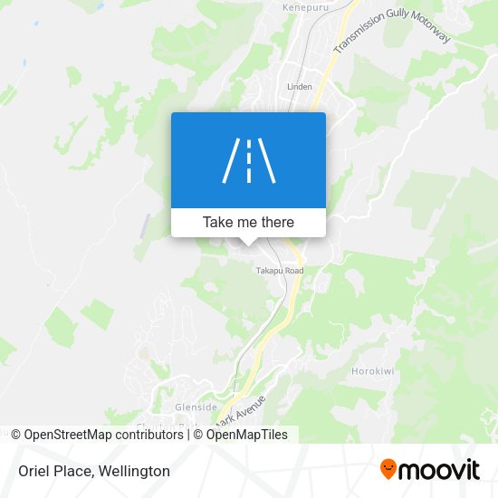 Oriel Place map