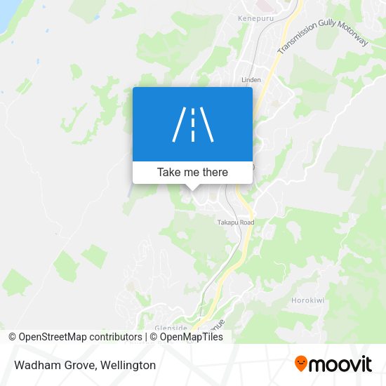 Wadham Grove map