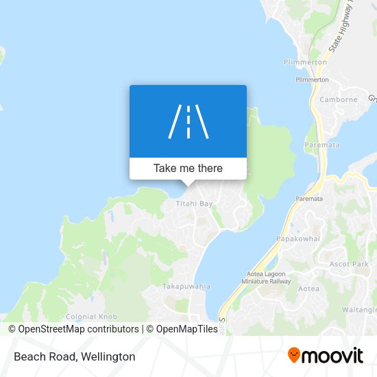 Beach Road map