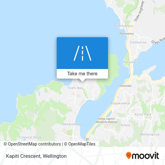 Kapiti Crescent map