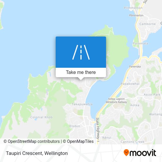 Taupiri Crescent map