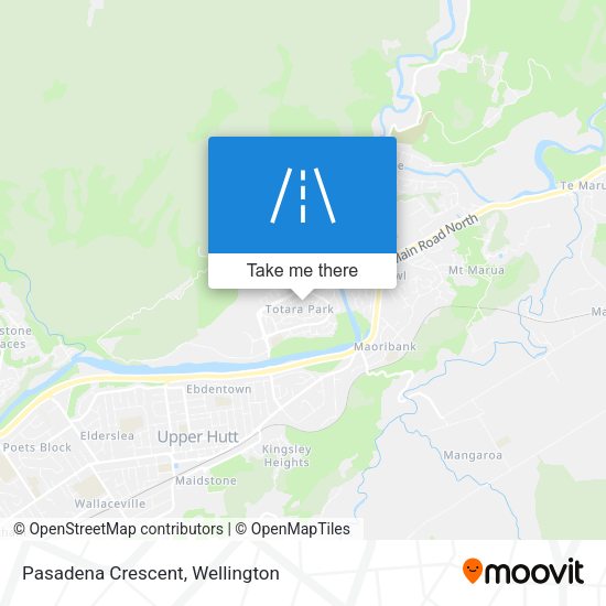 Pasadena Crescent map