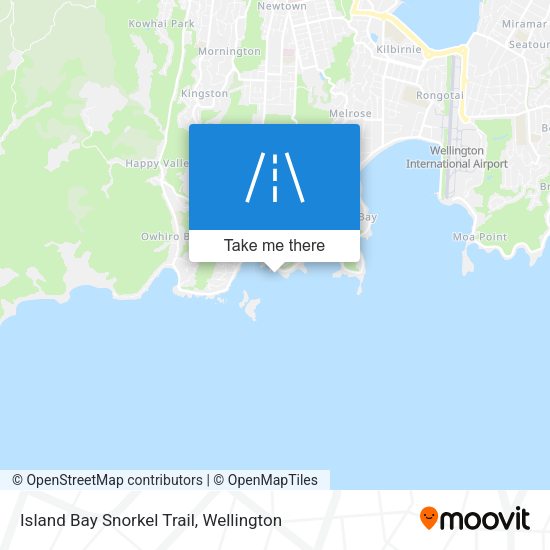 Island Bay Snorkel Trail map