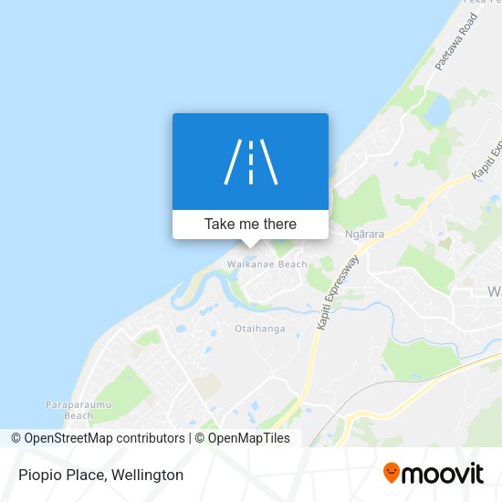 Piopio Place map