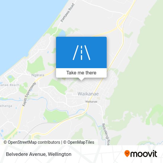 Belvedere Avenue map