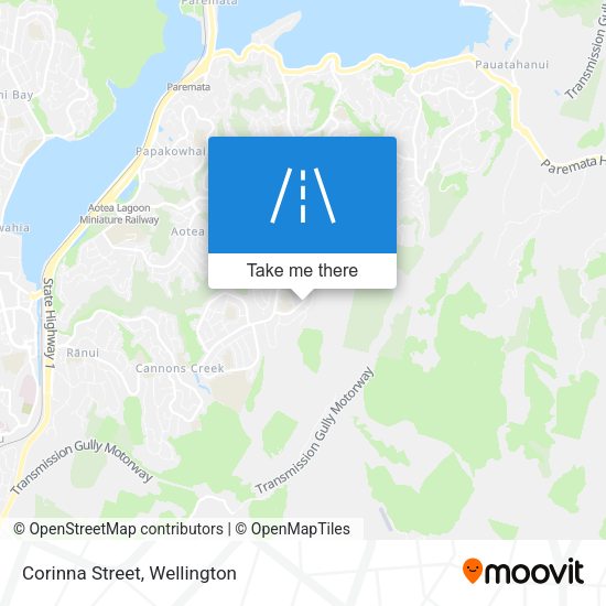 Corinna Street map