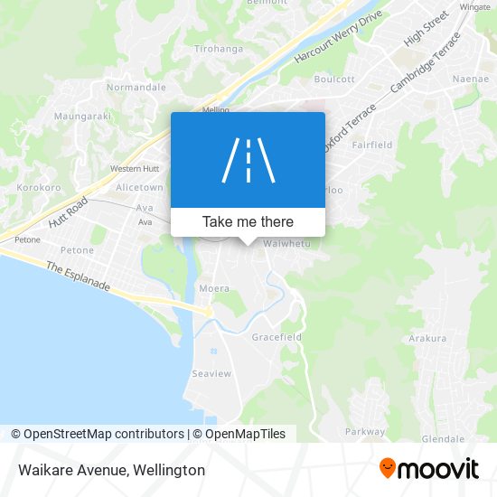 Waikare Avenue map