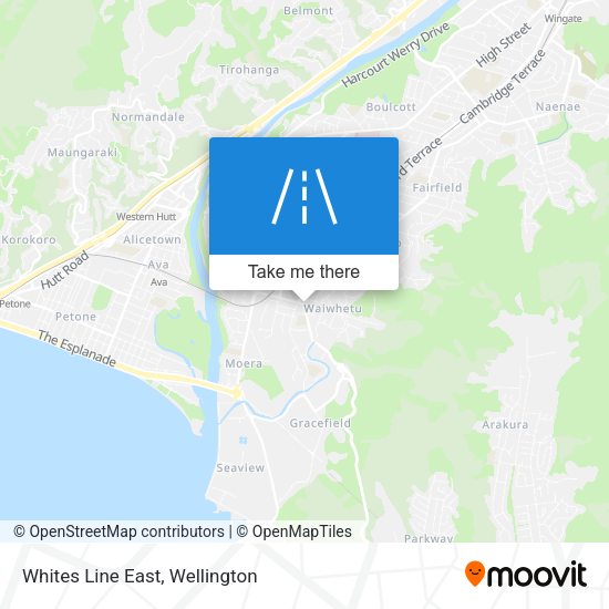 Whites Line East map