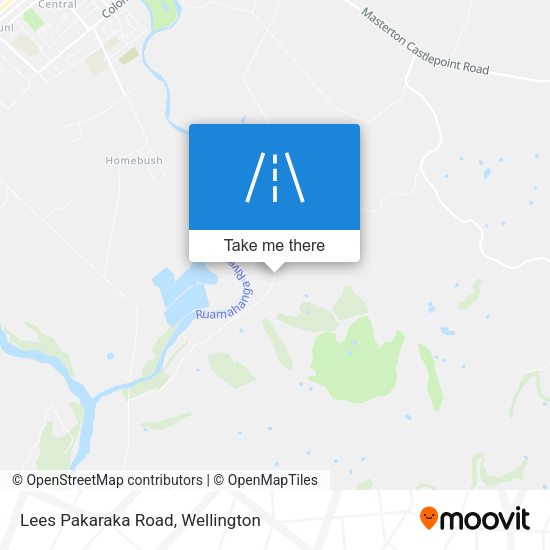 Lees Pakaraka Road map