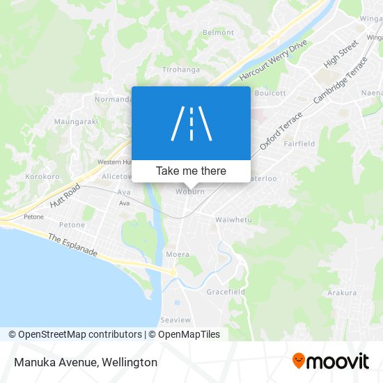 Manuka Avenue map