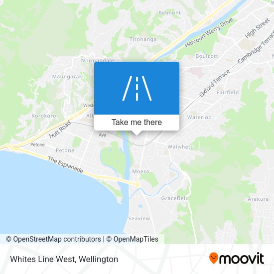 Whites Line West map