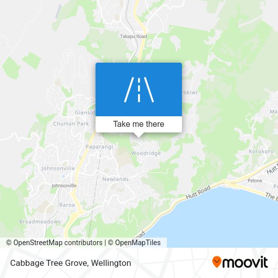 Cabbage Tree Grove map