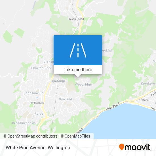 White Pine Avenue map