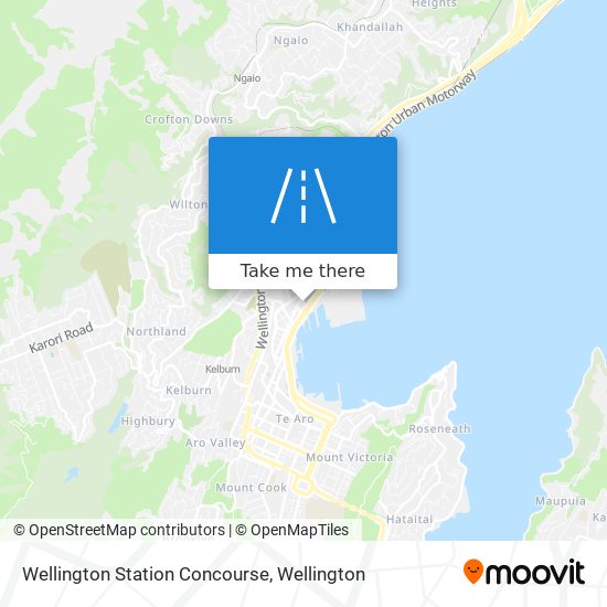 Wellington Station Concourse map