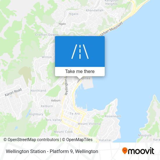 Wellington Station - Platform 9 map