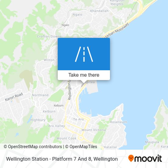 Wellington Station - Platform 7 And 8 map