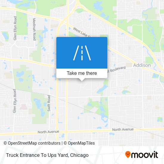 Truck Entrance To Ups Yard map