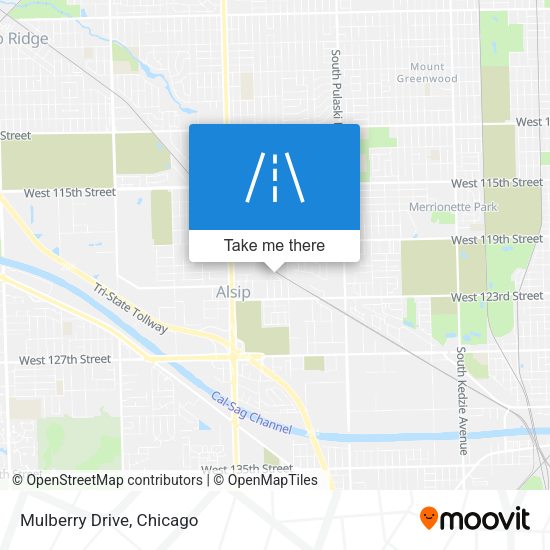 Mapa de Mulberry Drive