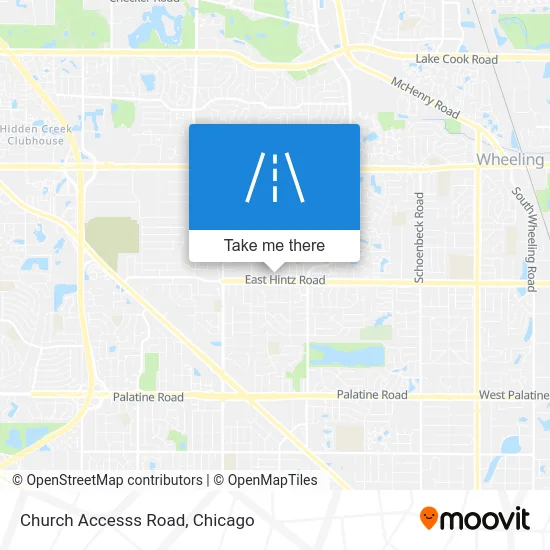 Church Accesss Road map