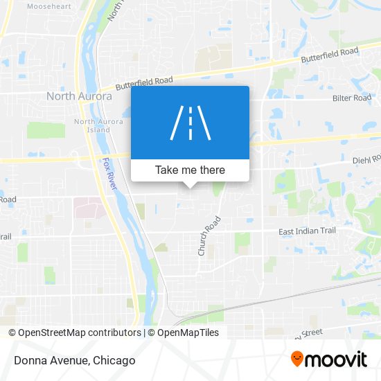 Donna Avenue map