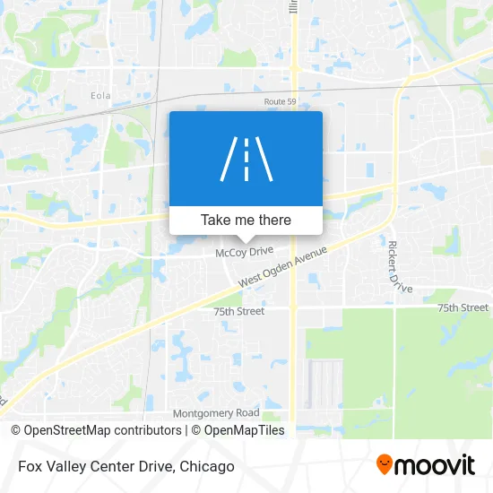 Fox Valley Center Drive map
