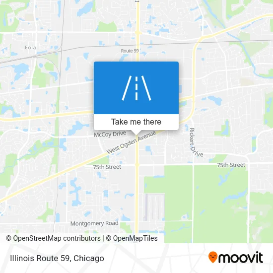 Illinois Route 59 map