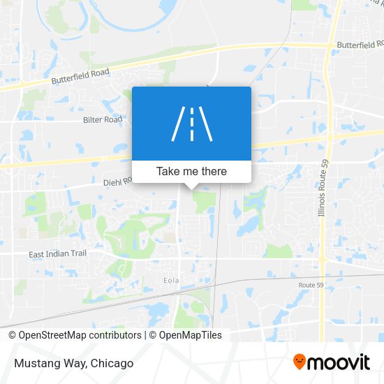 Mustang Way map