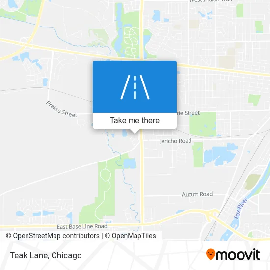 Teak Lane map