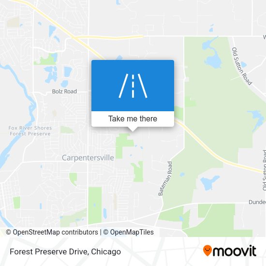 Forest Preserve Drive map