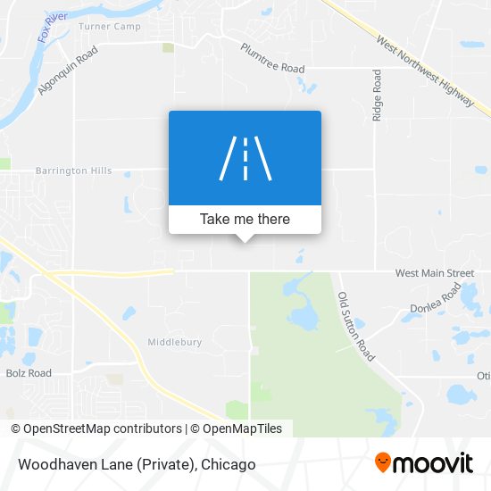 Mapa de Woodhaven Lane (Private)