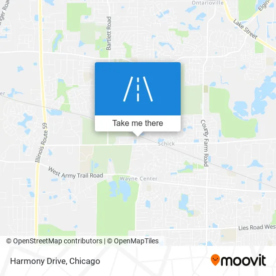 Harmony Drive map