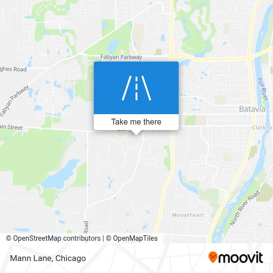 Mann Lane map
