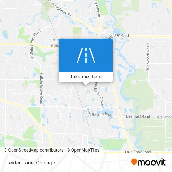 Leider Lane map
