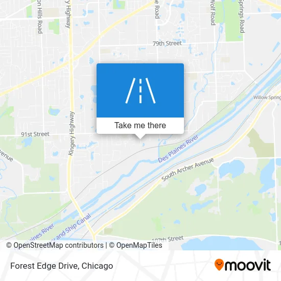 Forest Edge Drive map