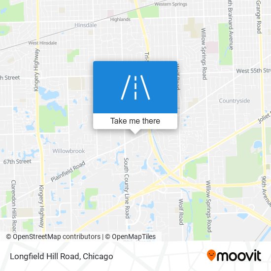 Longfield Hill Road map