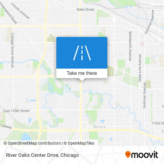 River Oaks Center Drive map