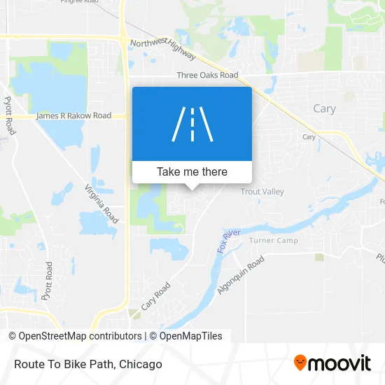 Route To Bike Path map