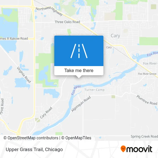 Upper Grass Trail map