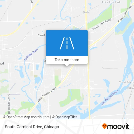 South Cardinal Drive map