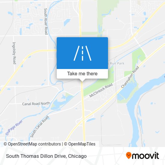 South Thomas Dillon Drive map