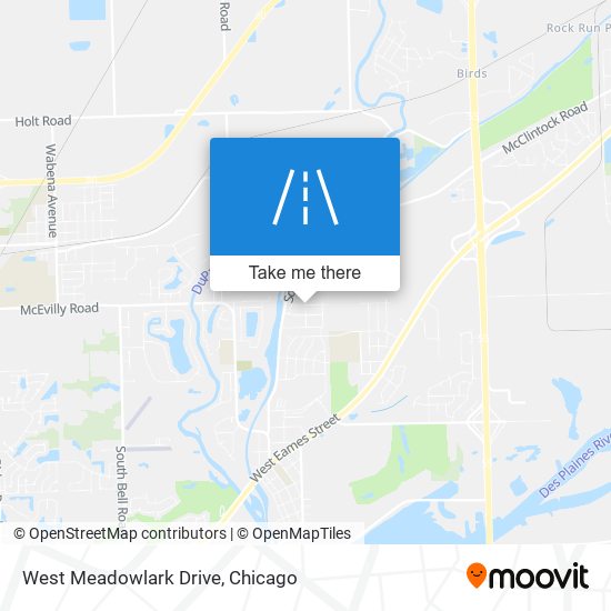 West Meadowlark Drive map