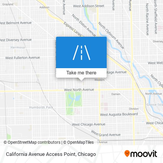 Mapa de California Avenue Access Point