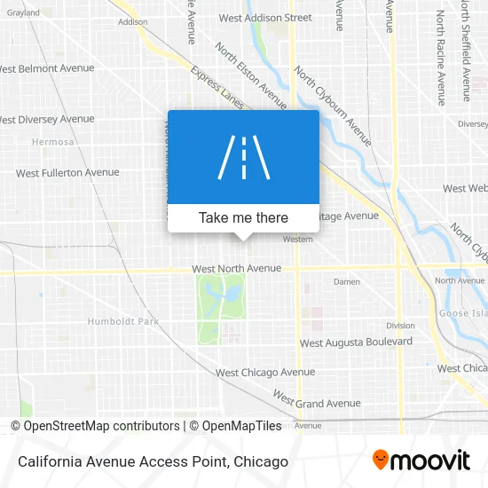 California Avenue Access Point map