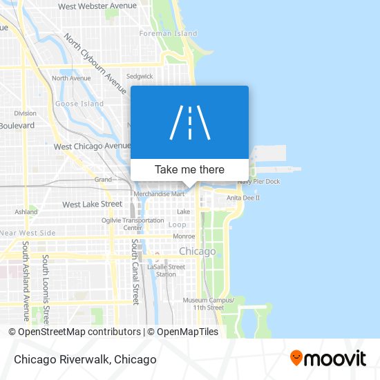 Chicago Riverwalk map