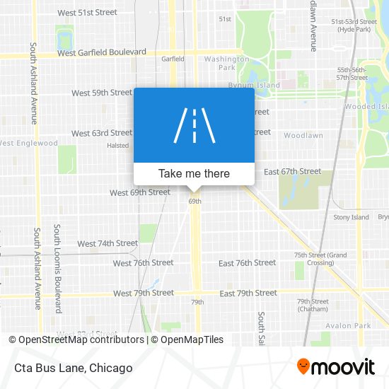 Cta Bus Lane map