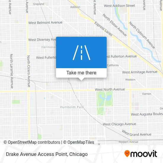 Drake Avenue Access Point map