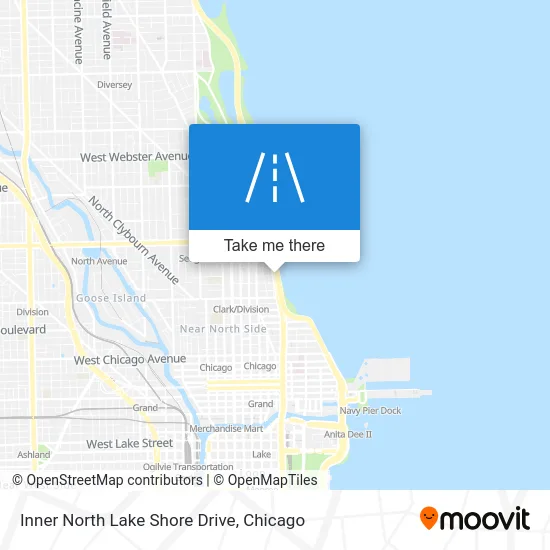 Inner North Lake Shore Drive map
