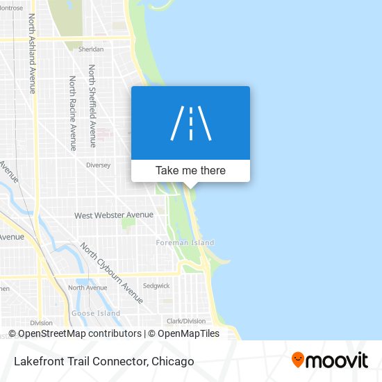 Mapa de Lakefront Trail Connector